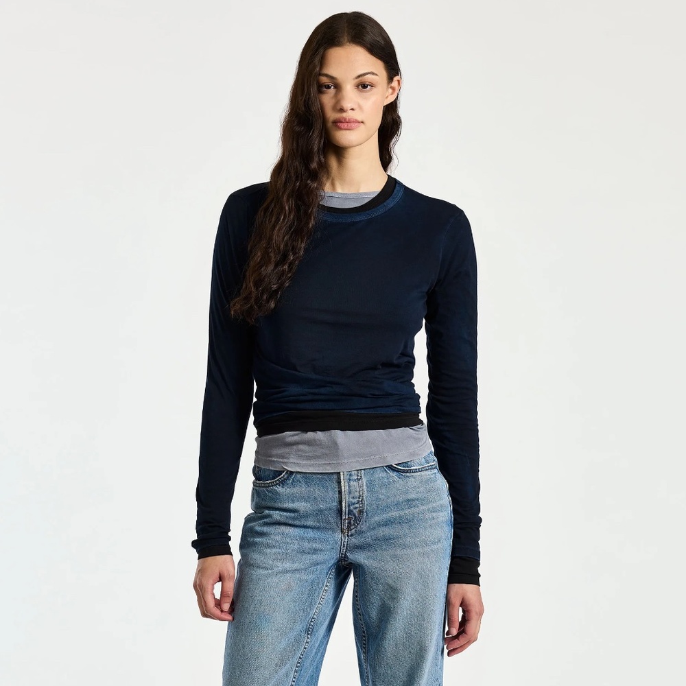 Cotton Citizen Navy Long Sleeve Tee